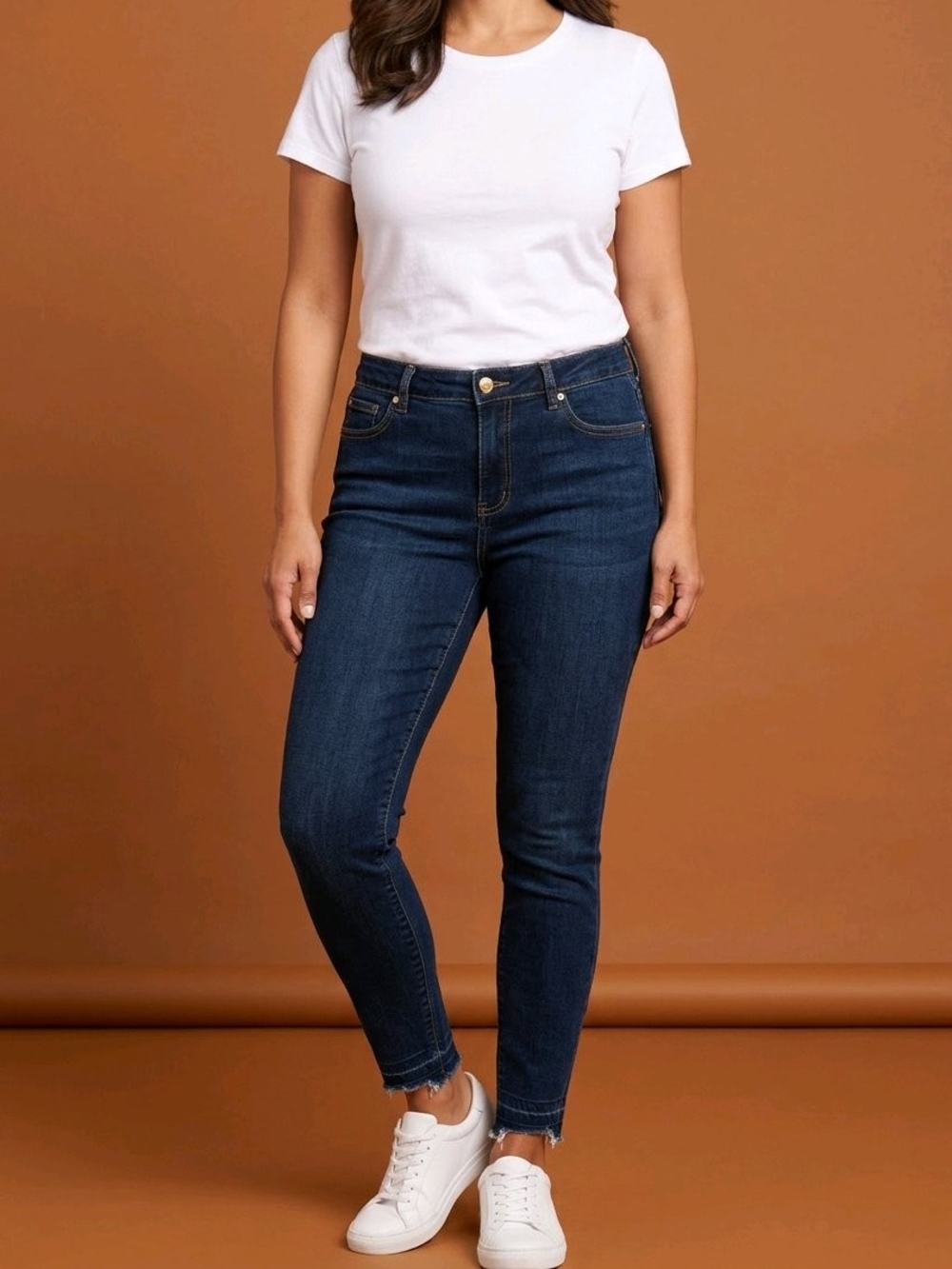 Jennifer Lopez Dark Indigo Skinny Jeans